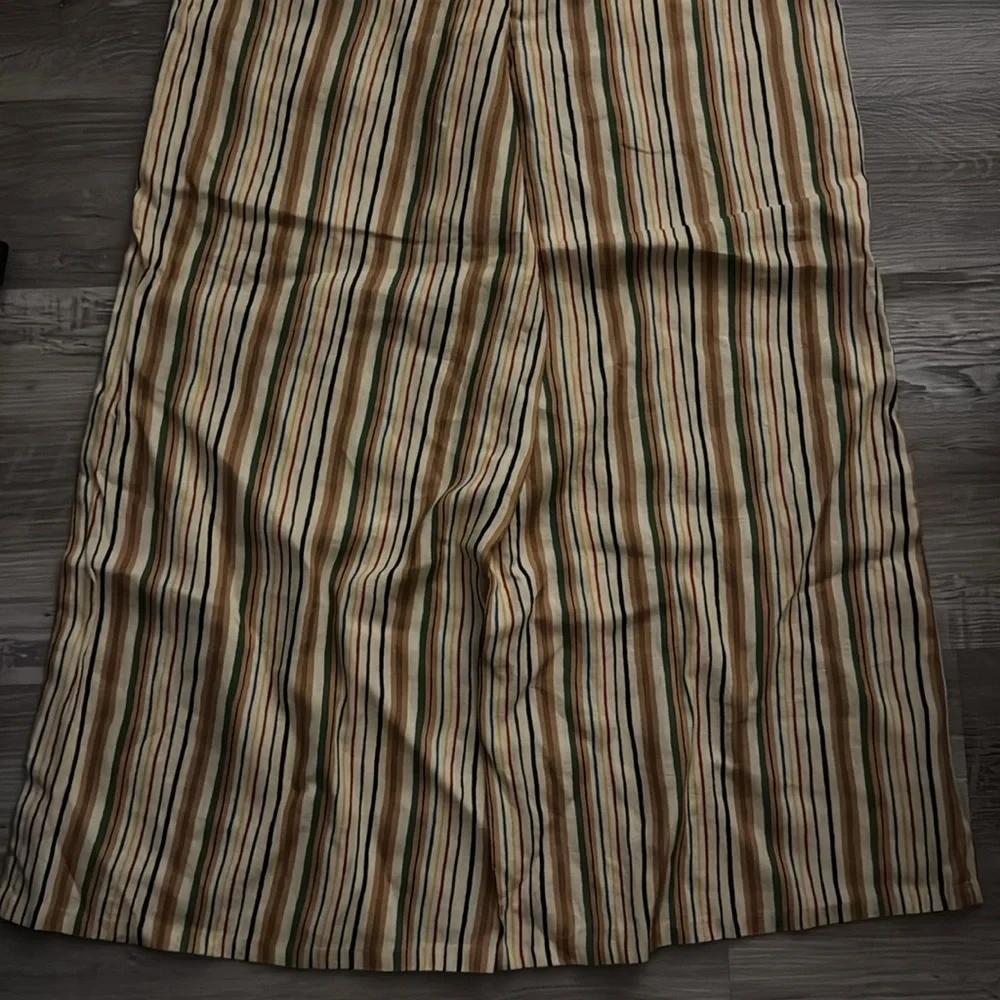 NWT! Banana Republic The Pull-On Wide-Leg Ankle Pant In Linen 🩷 875436 M TALL